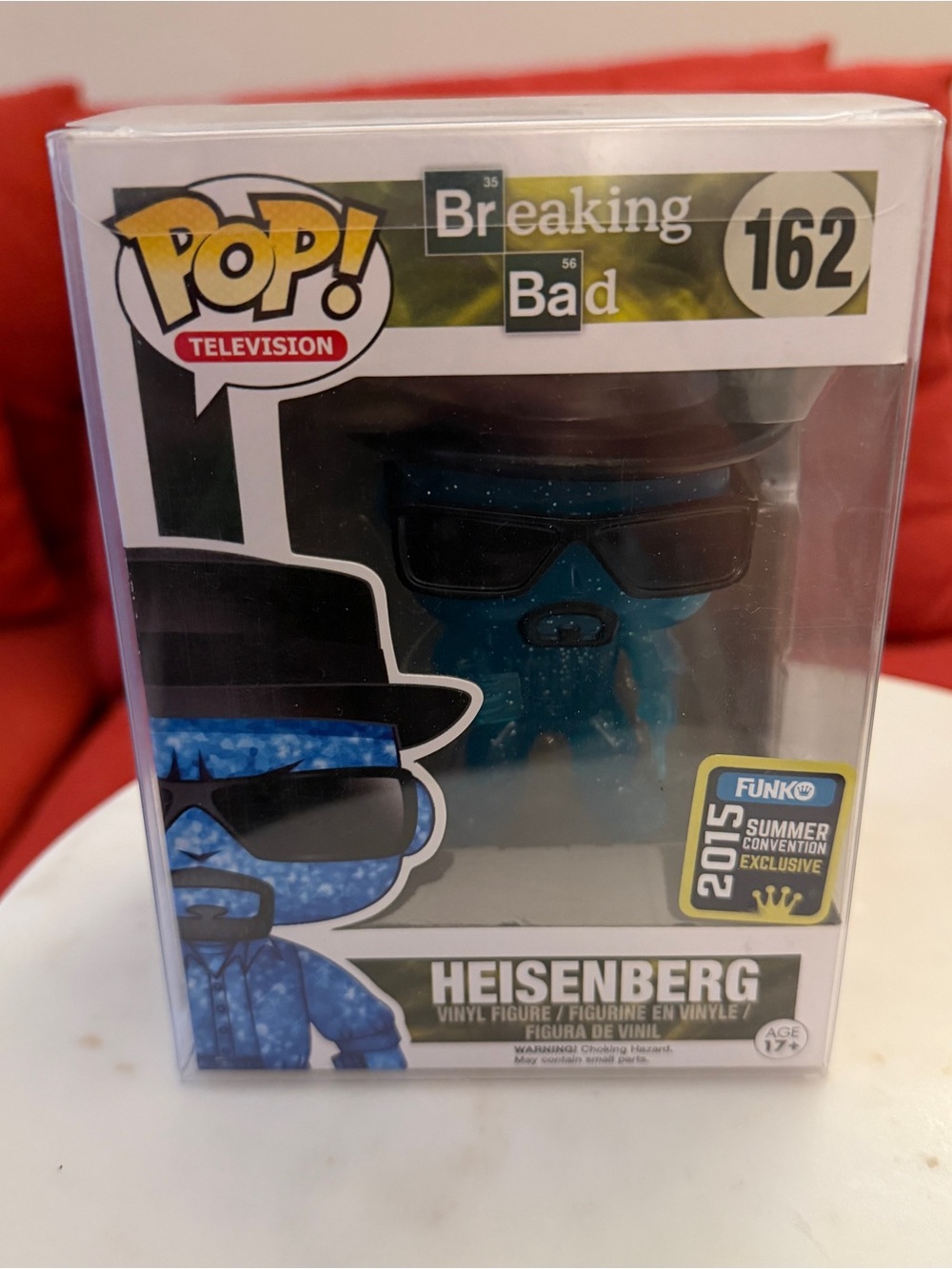Funko Pop Breaking Bad Heisenberg #162 Blue Crystal 2015 Convention Exclusive